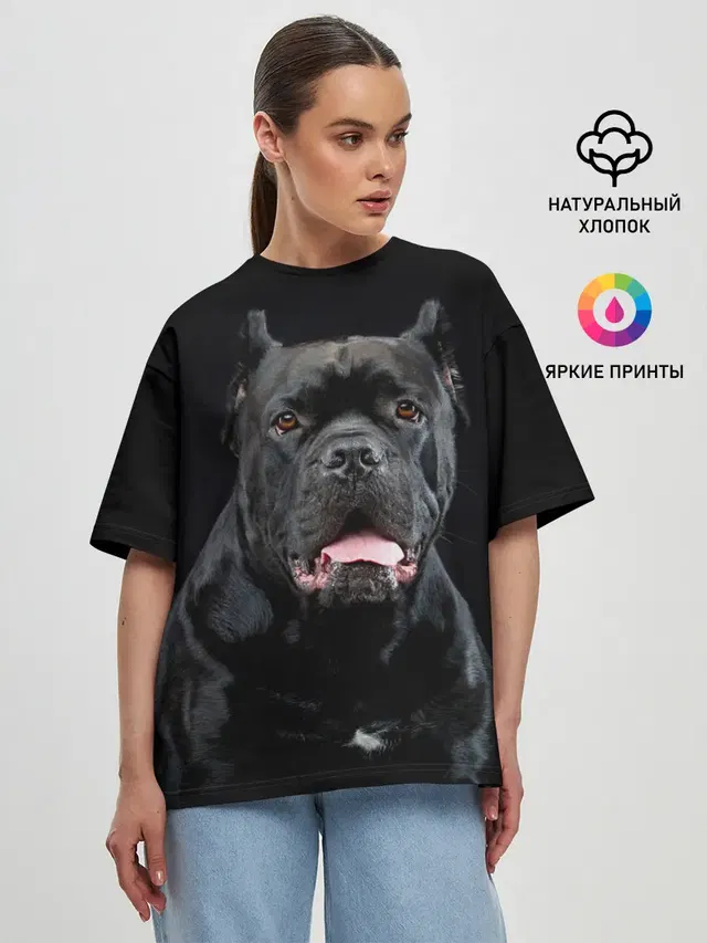 Женская футболка оверсайз
