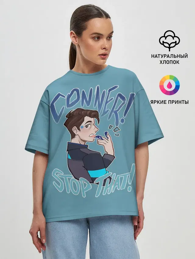 Женская футболка оверсайз