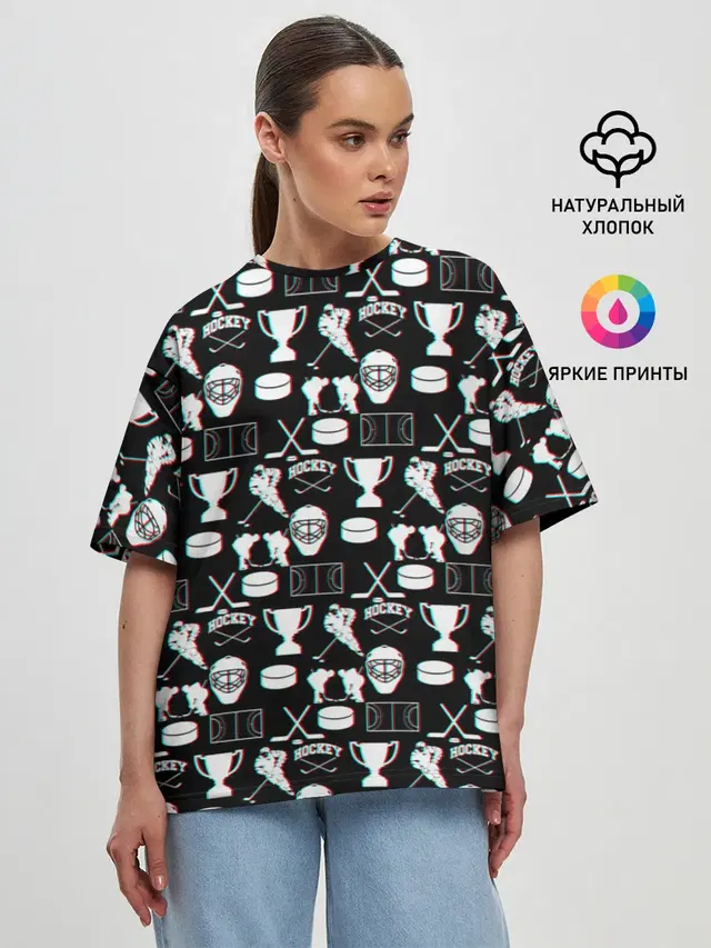 Женская футболка оверсайз
