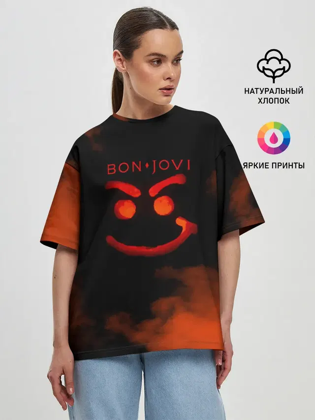 Женская футболка оверсайз