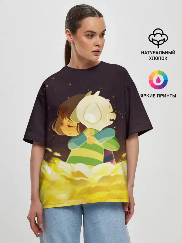 Женская футболка оверсайз