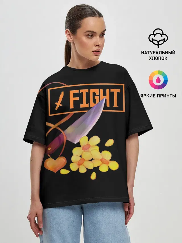 Женская футболка оверсайз