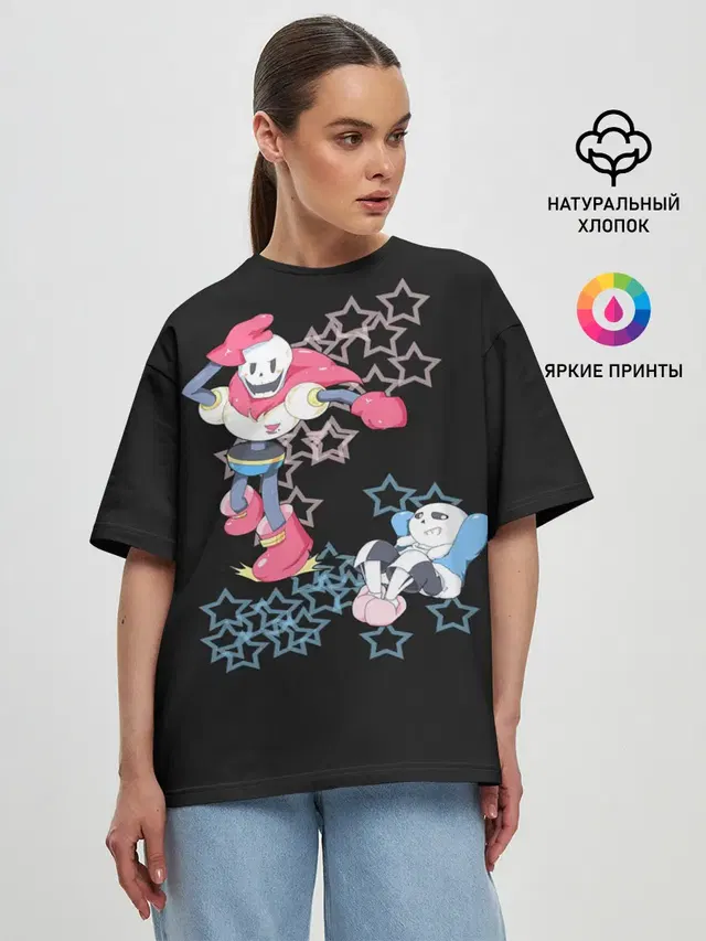 Женская футболка оверсайз