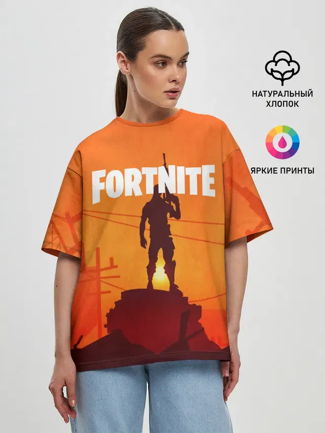 Женская футболка оверсайз