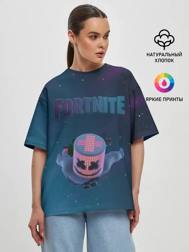Женская футболка оверсайз