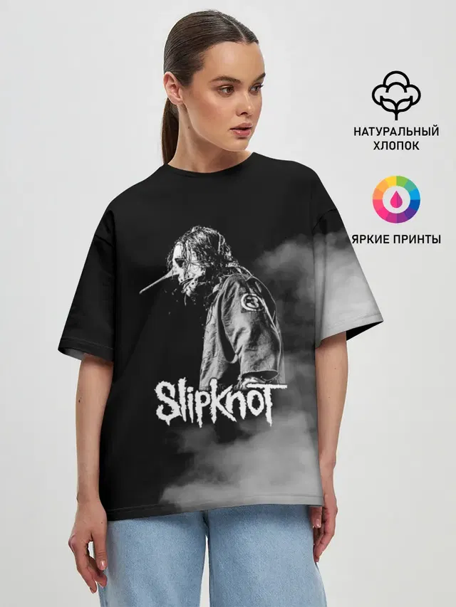 Женская футболка оверсайз