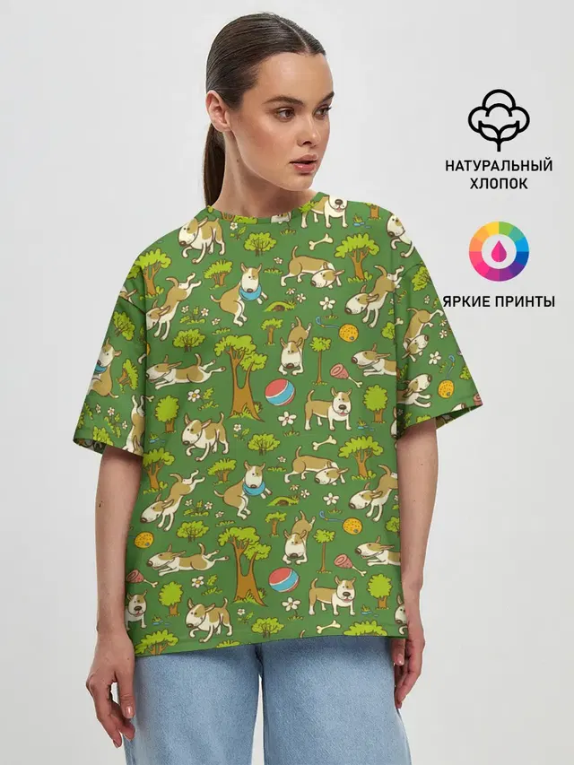 Женская футболка оверсайз