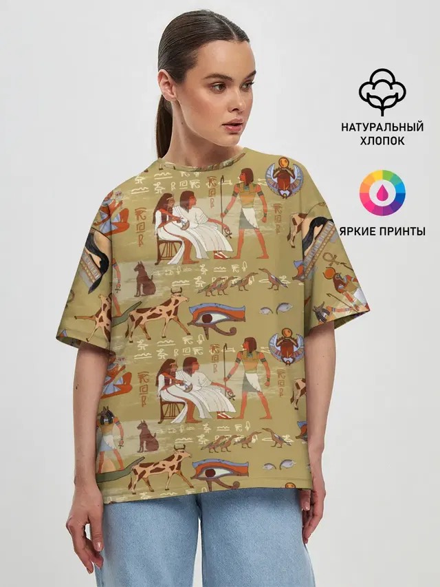 Женская футболка оверсайз