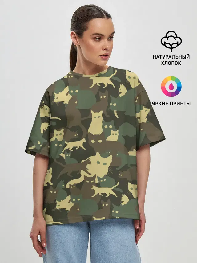 Женская футболка оверсайз