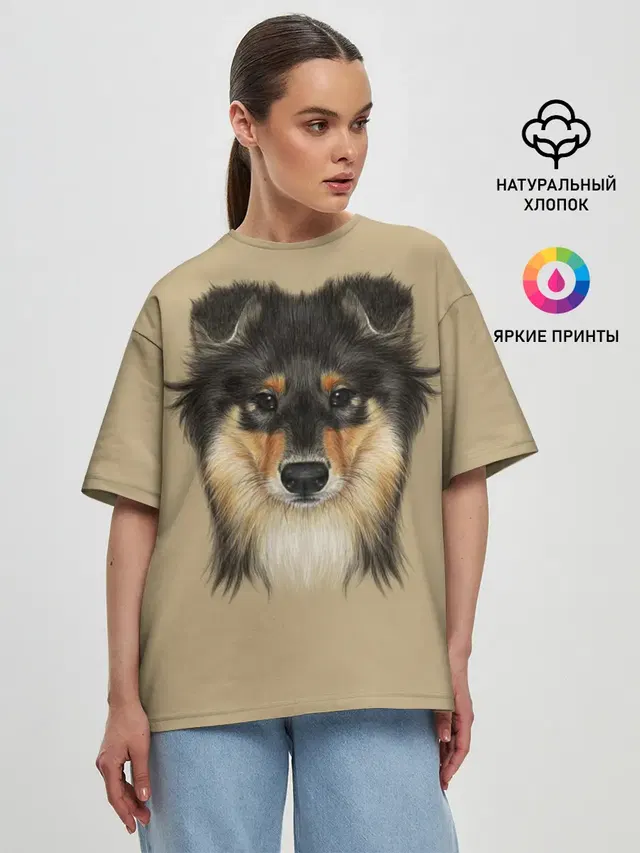 Женская футболка оверсайз