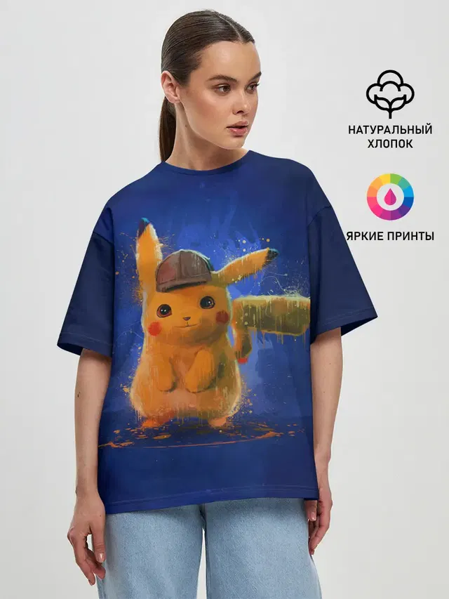 Женская футболка оверсайз