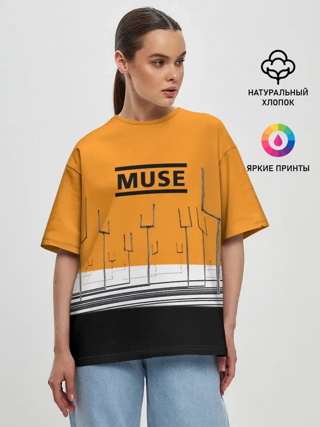 Женская футболка оверсайз
