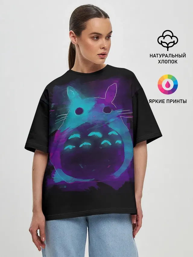 Женская футболка оверсайз