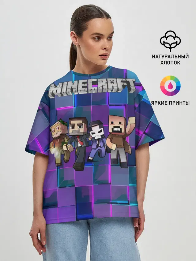 Женская футболка оверсайз
