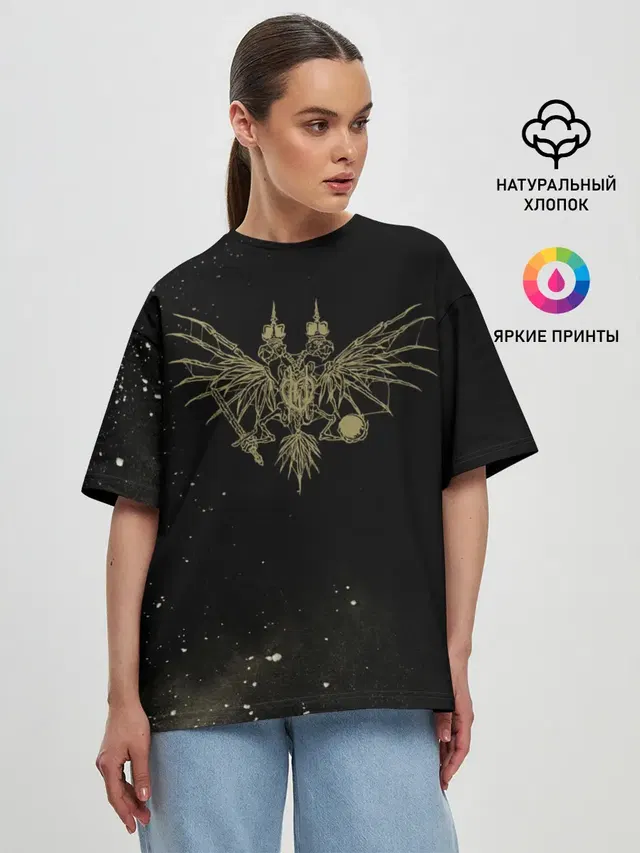 Женская футболка оверсайз
