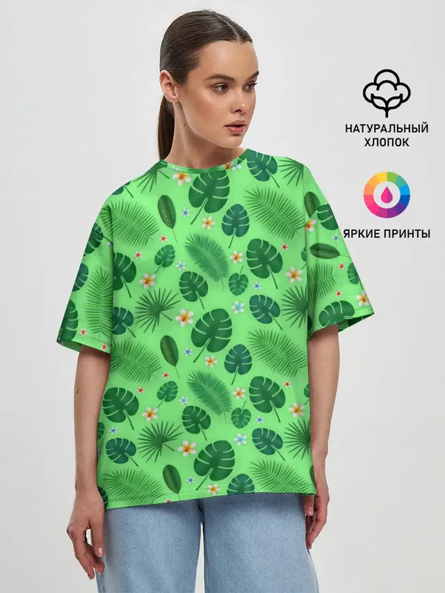 Женская футболка оверсайз