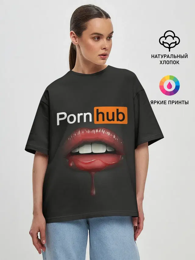 Женская футболка оверсайз