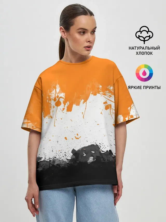Женская футболка оверсайз