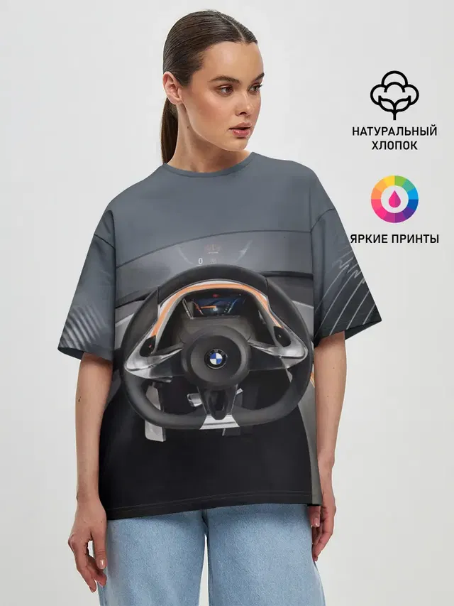 Женская футболка оверсайз