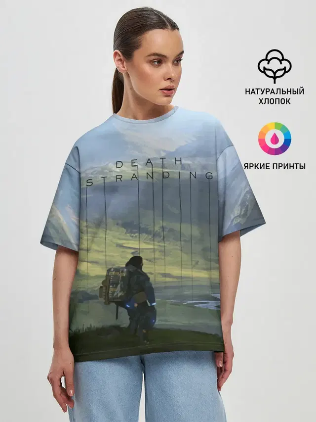 Женская футболка оверсайз
