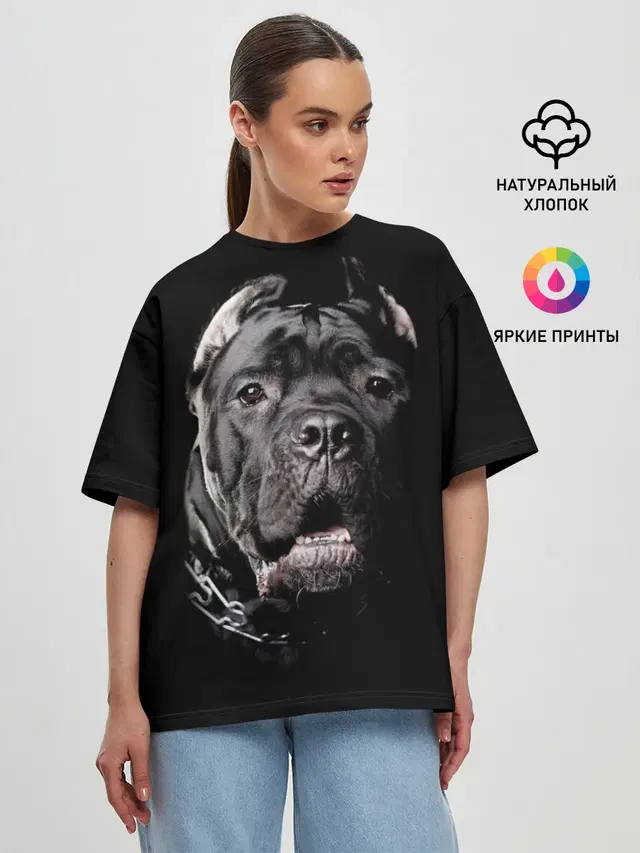 Женская футболка оверсайз
