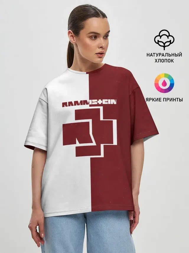 Женская футболка оверсайз