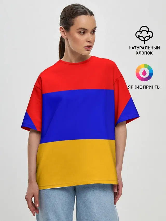 Женская футболка оверсайз