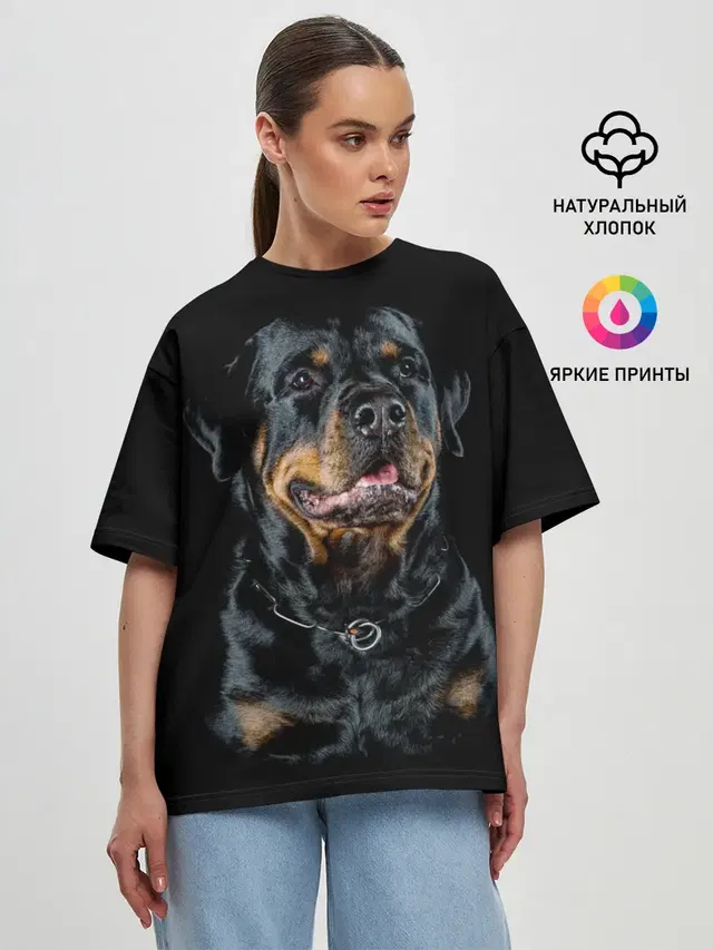 Женская футболка оверсайз