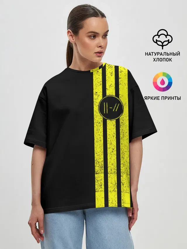 Женская футболка оверсайз