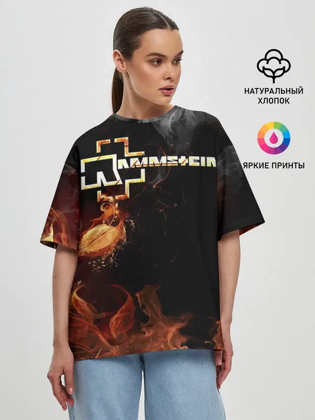 Женская футболка оверсайз