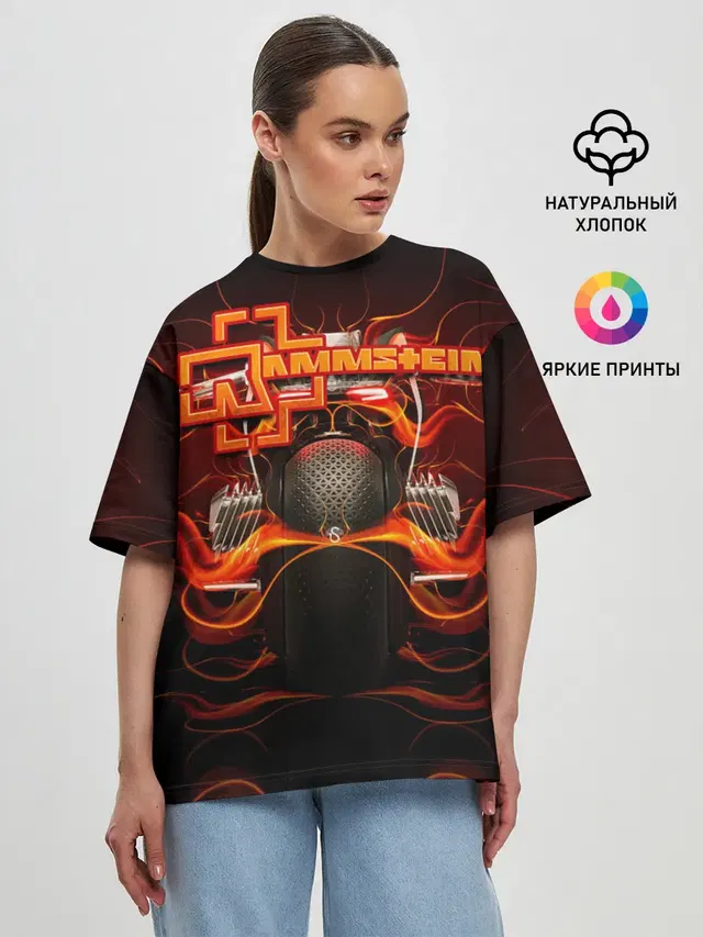 Женская футболка оверсайз