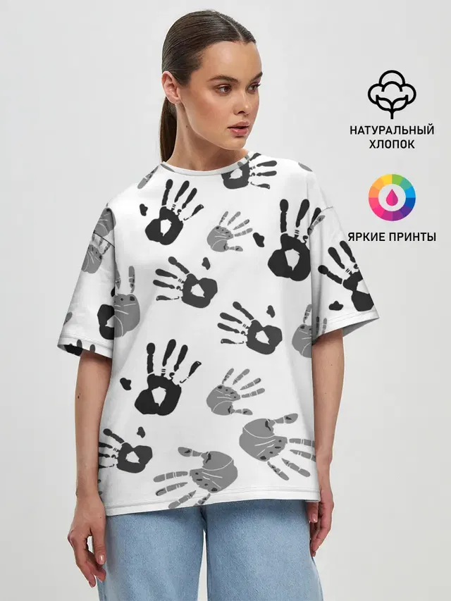 Женская футболка оверсайз