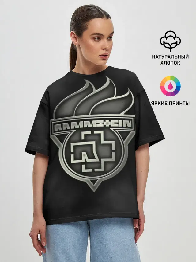 Женская футболка оверсайз