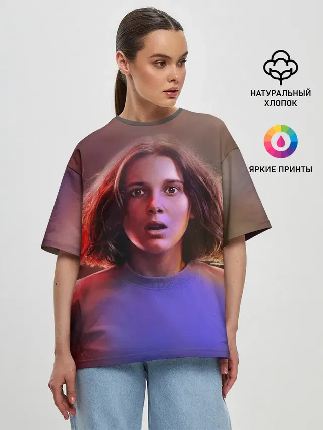 Женская футболка оверсайз