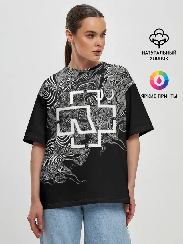 Женская футболка оверсайз