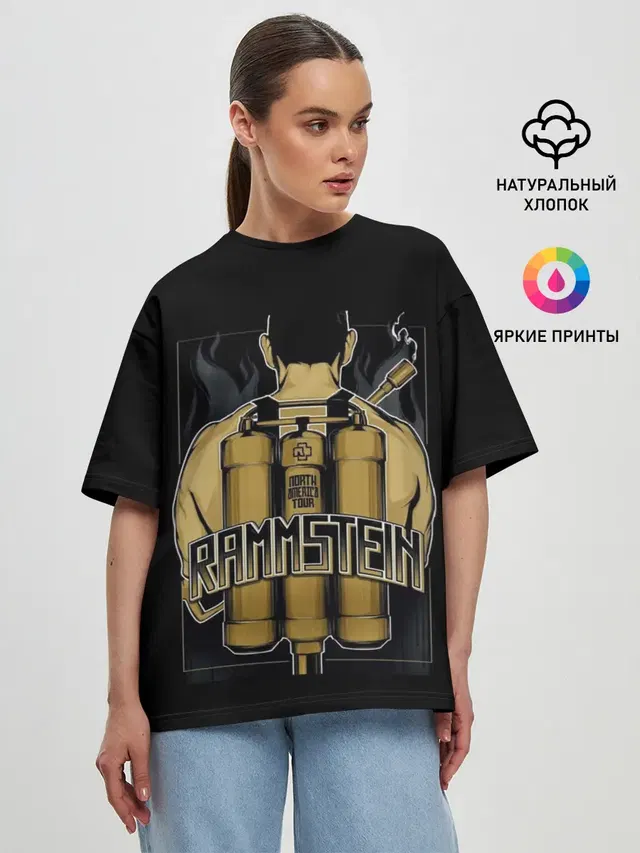 Женская футболка оверсайз