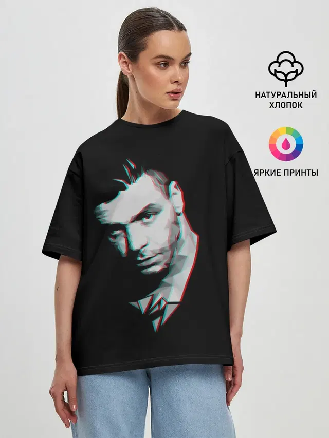 Женская футболка оверсайз