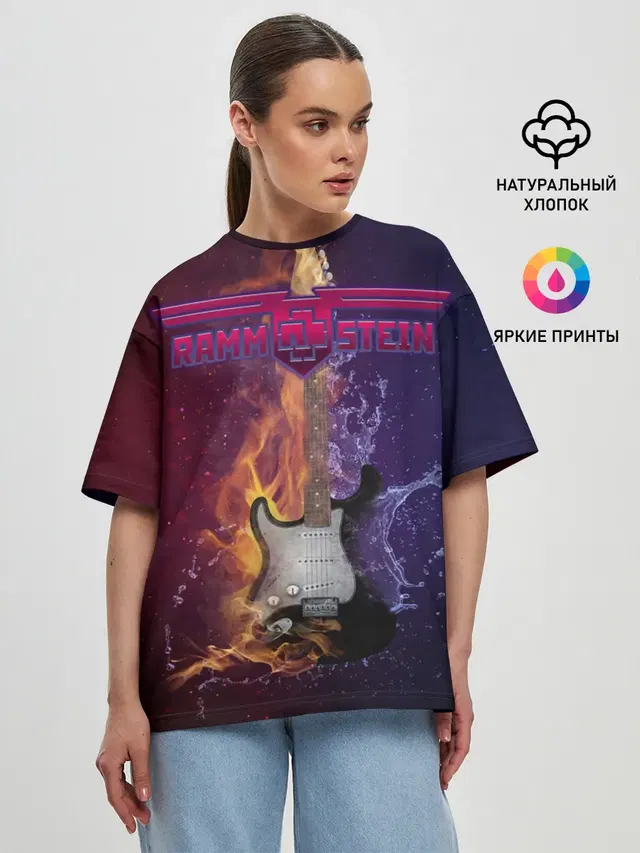Женская футболка оверсайз