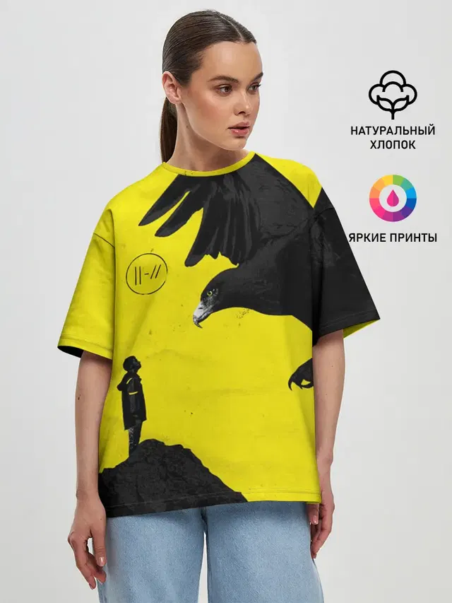 Женская футболка оверсайз