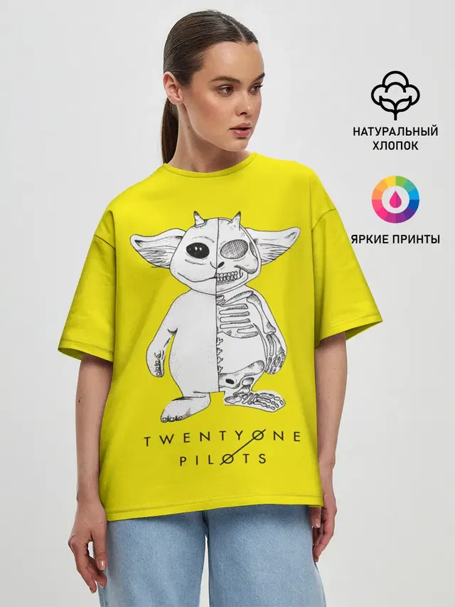 Женская футболка оверсайз