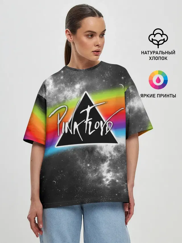 Женская футболка оверсайз