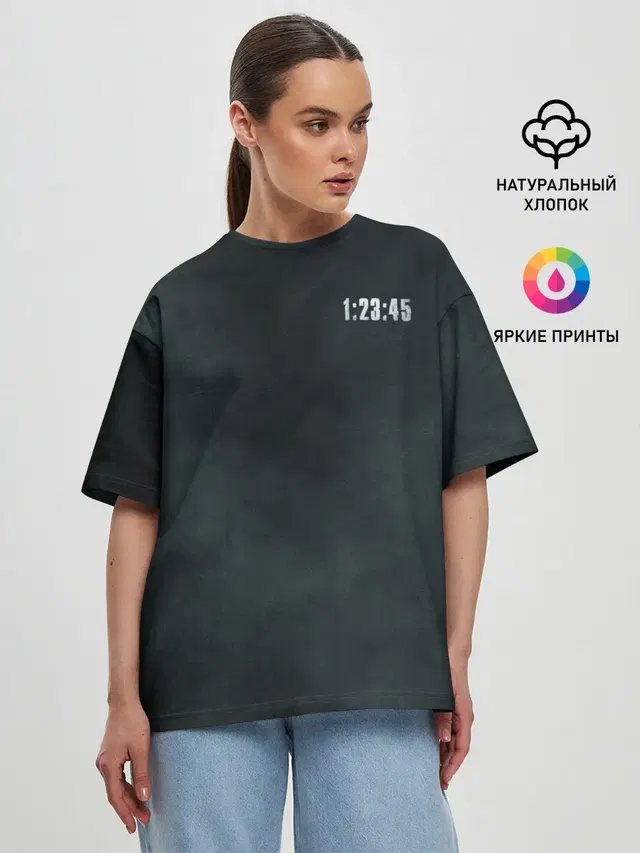 Женская футболка оверсайз