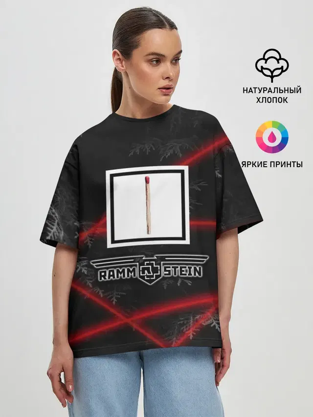 Женская футболка оверсайз