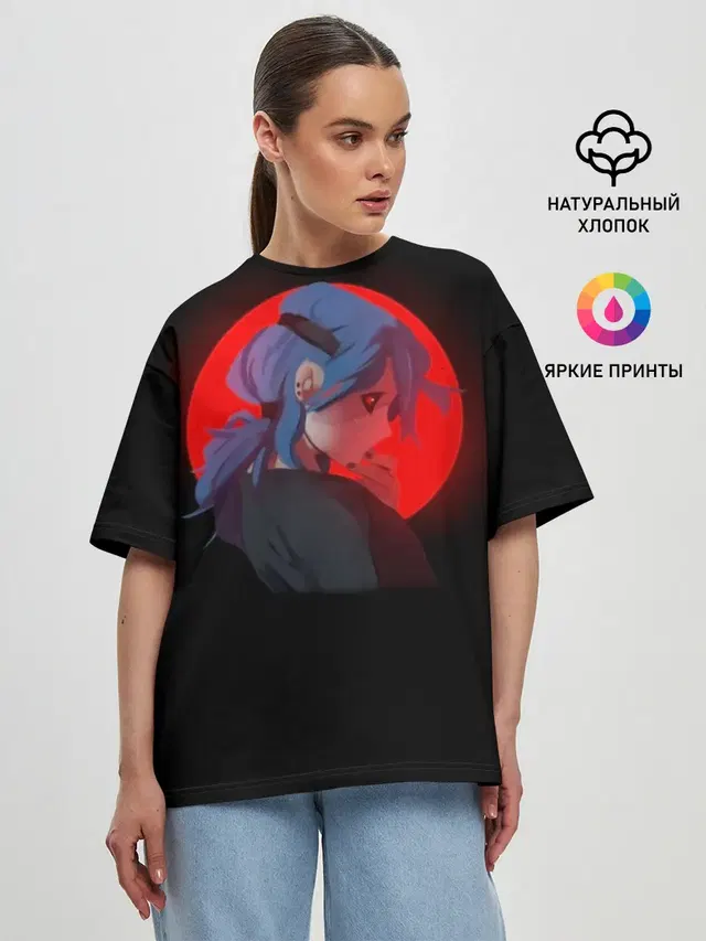 Женская футболка оверсайз