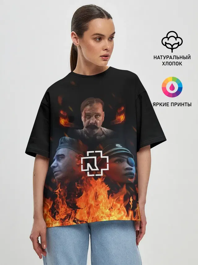 Женская футболка оверсайз