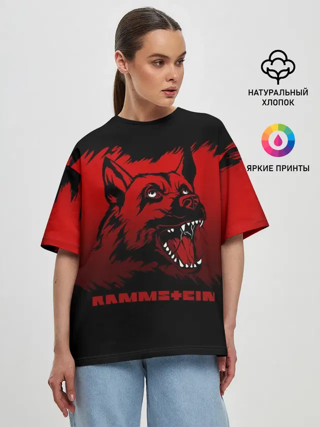 Женская футболка оверсайз