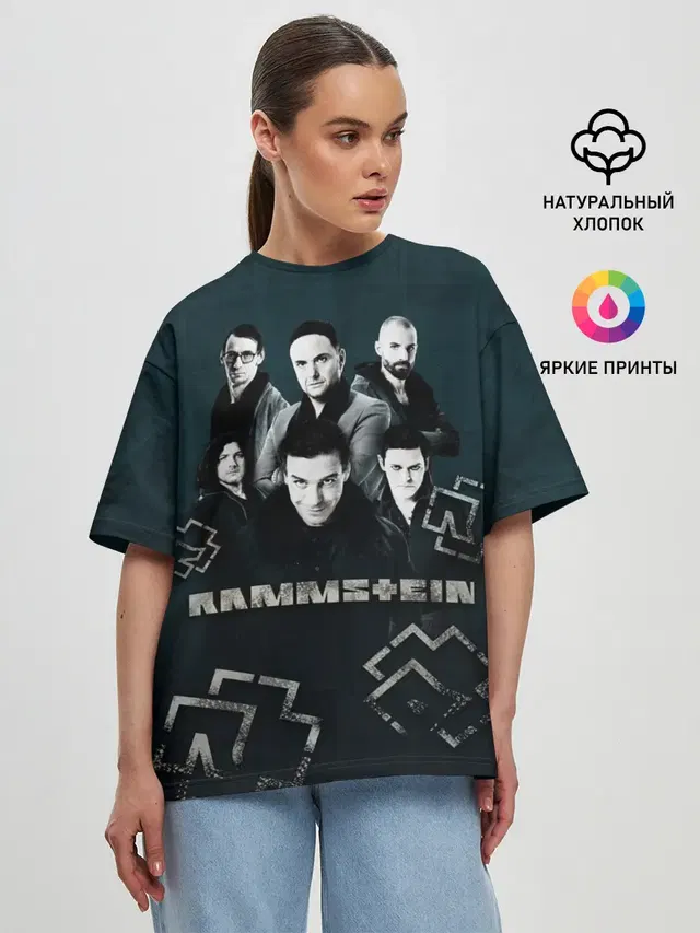 Женская футболка оверсайз