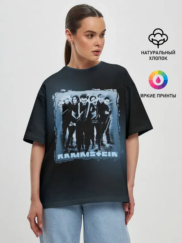 Женская футболка оверсайз