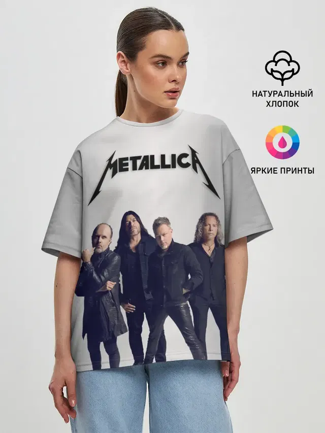 Женская футболка оверсайз