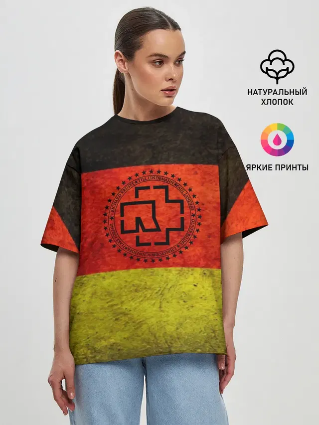 Женская футболка оверсайз